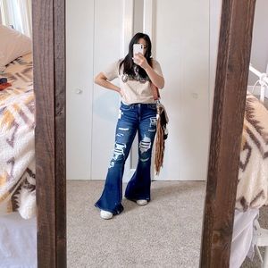 Ripped bell bottoms